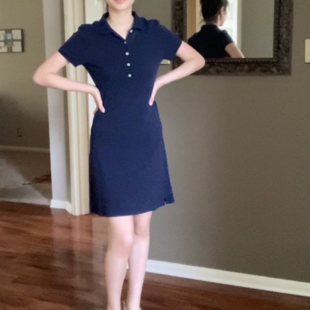 Polo Dress Navy Blue Party Office Basics
